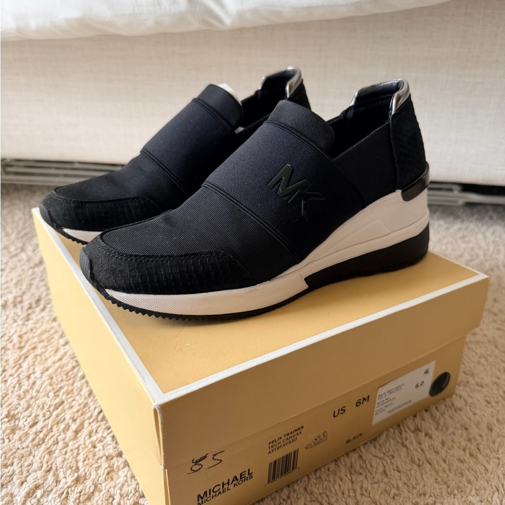 Michael Kors Black Slip-On Women’s Shoes